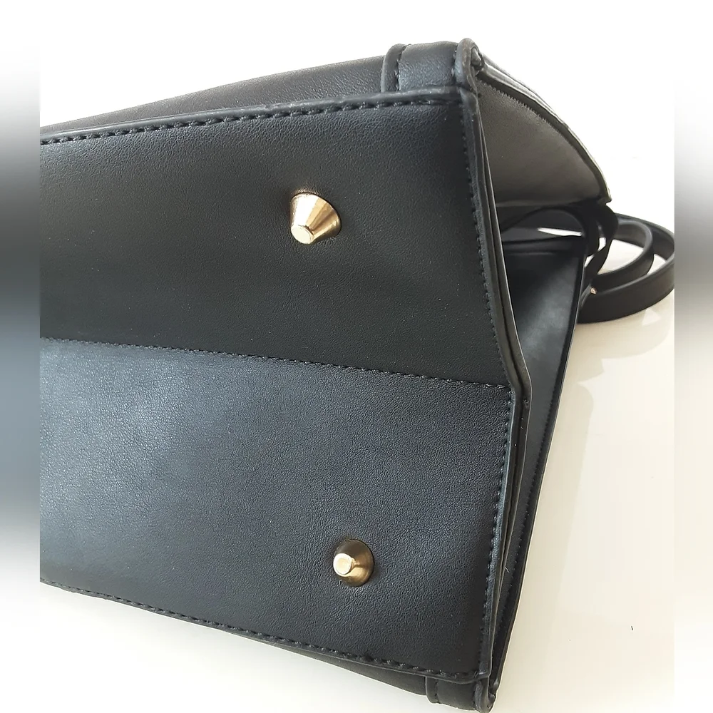 LOVEVOOK Laptop Bag Lightweight Black PU Leather Large Shoulder | Satchel Bag